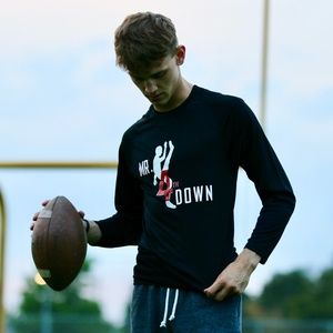 Football Long Sleeve Shirts - Black
